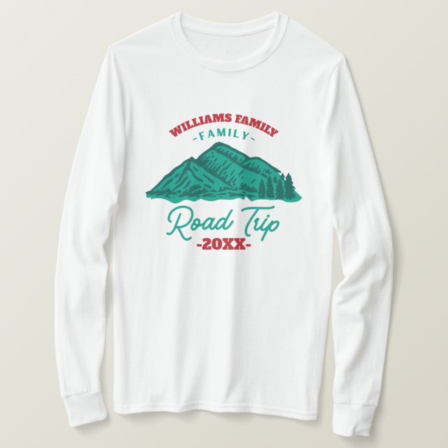 custom Family Reunion Road Trip mountain T-Shirt (Design Front)