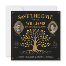 Custom Family Reunion Save the Date Family Tree