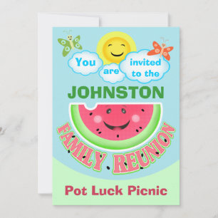 Custom Family Reunion / Summer B-B-Q Invitations