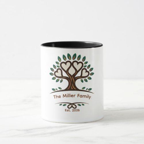 Custom Family Reunion Tree T-Shirt Mug