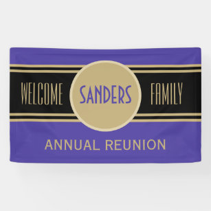 Custom Family Reunion Welcome Banner