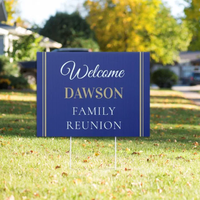 CUSTOM Family Reunion yard sign | Zazzle