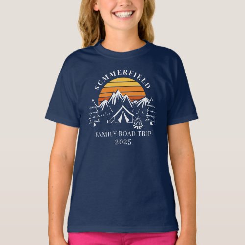 Custom Family Road Trip Matching Camping Daughter T_Shirt