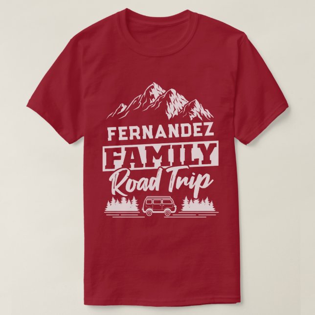 Custom Family Road Trip T-Shirt (Design Front)