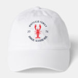 Custom Family Seafood Boil Crawfish Cookout Hat<br><div class="desc">It's here again. The annual summer party event you plan for the whole family to hang, eat and drink. Commemorate this year with a matching family design to make the photo look perfect and keep the memory for years and years. Add your family details by clicking the "Personalize" button above....</div>
