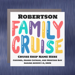 Custom Family Stateroom Marker Cruise Door Magnet