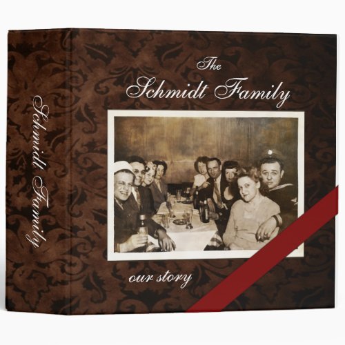 Custom Family Story Photo unframed 2 Binder