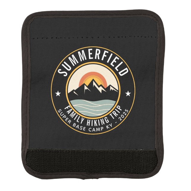 Custom Family Summer Trip Matching Luggage Handle Wrap (Front)