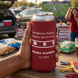 Custom Family Tailgate Personalized family Seltzer Can Cooler
