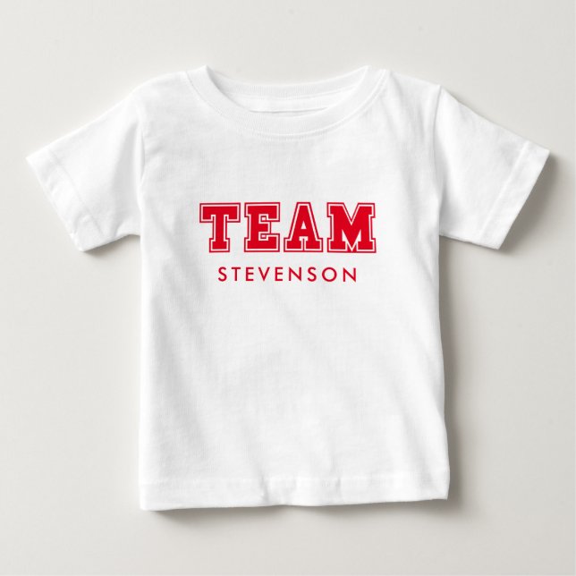 Custom family team baby T-Shirt (Front)
