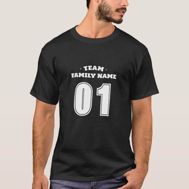 Custom Family Team Jersey T-Shirt (Front)
