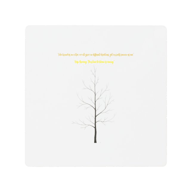 Custom Family Tree: Elegant Minimalist Art (Front)