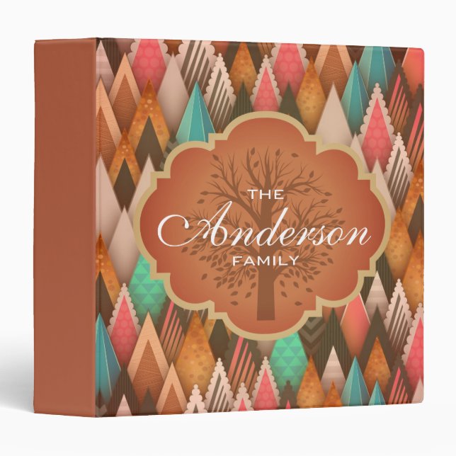 Custom Family Tree Genealogy 3 Ring Binder (Front/Spine)