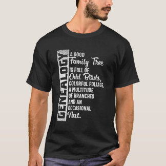 Custom Family Tree Genealogy For Genealogist T-Shirt