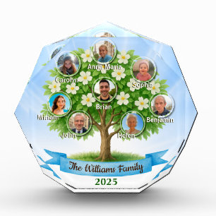 Custom Family Tree Personalized Names Photo Gift