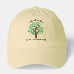 Custom Family Tree Reunion Keepsake Hat<br><div class="desc">Customize these cute matching tree hats for your next family reunion. Personalize with your family's last name above the green leaves with the event and year underneath the nature drawing.</div>