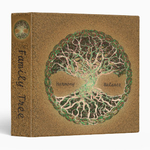 Custom Family Tree Scrapbook 3 Ring Binder