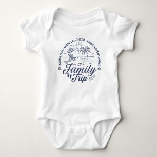 Custom Family Trip Group Matching Beach Vacation Baby Bodysuit