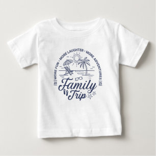 Custom Family Trip Group Matching Beach Vacation Baby T-Shirt