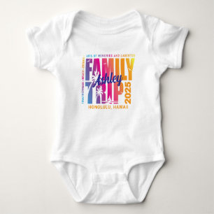 Custom Family Trip Matching Group Vacation Baby Bodysuit