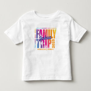 Custom Family Trip Matching Group Vacation Toddler T-shirt