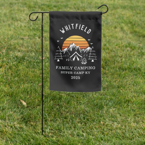 Custom Family Vacation Camping Matching Garden Flag