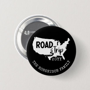 Custom Family Vacation   Family Road Trip USA Map Button