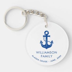 Custom Family Vacation Group Cruise Souvenir Keychain
