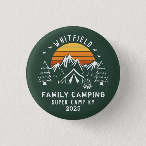 Custom Family Vacation Matching Camping Button