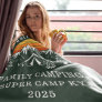 Custom Family Vacation Matching Camping Fleece Blanket