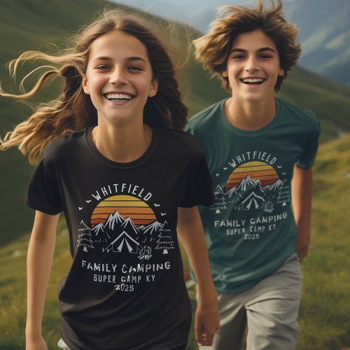 Custom Family Vacation Matching Camping Son T_Shirt