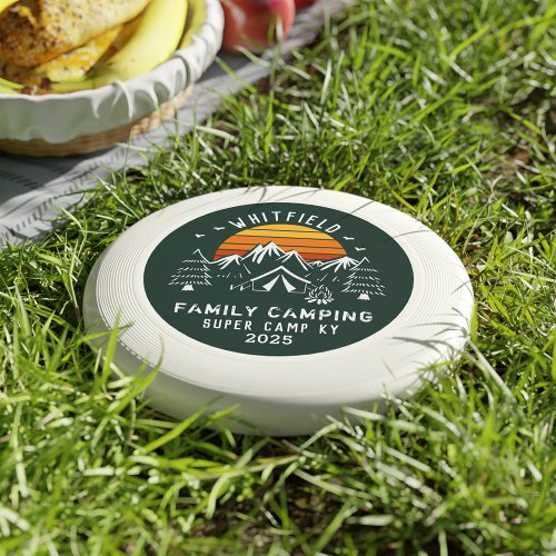 Custom Family Vacation Matching Camping Wham_O Frisbee