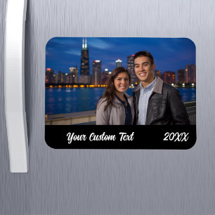 Custom Family Vacation Photo Refrigerator Magnet