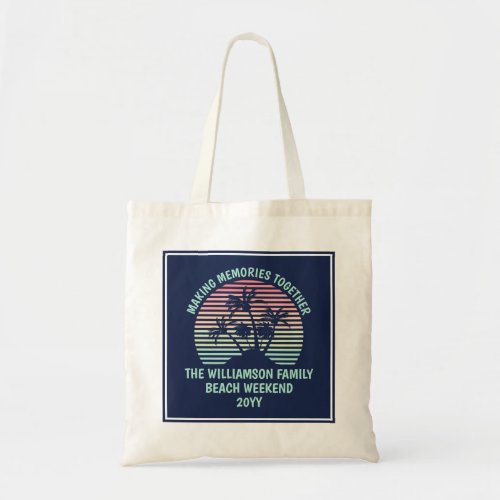 Custom Family Vacation Retro Tropical Beach Trip