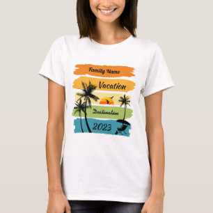 Custom Family Vacation Shirt, Customized Summer T-Shirt