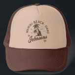 Custom Family Vacation Summer Beach Group Trip Trucker Hat<br><div class="desc">Celebrate your beach vacation with our Custom Family Vacation Summer Beach Group Trip Matching T-Shirts! Perfect for family reunions, friends' getaways, or group trips, these personalized summer tees make unforgettable memories. Customize with names, dates, or destinations to make your vacation unique. Available in various sizes and colors, these matching tees...</div>