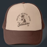 Custom Family Vacation Summer Beach Group Trip Trucker Hat<br><div class="desc">Celebrate your beach vacation with our Custom Family Vacation Summer Beach Group Trip Matching T-Shirts! Perfect for family reunions, friends' getaways, or group trips, these personalized summer tees make unforgettable memories. Customize with names, dates, or destinations to make your vacation unique. Available in various sizes and colors, these matching tees...</div>