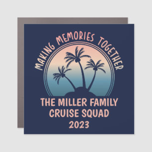 Custom Family Vacation Summer Beach Trip Car Magnet