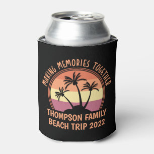 Custom Family Vacation Summer Reunion Beach Trip Can Cooler
