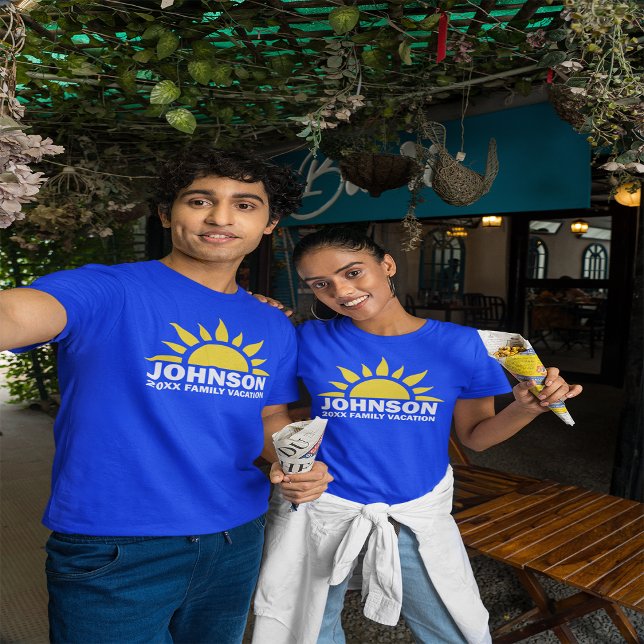Custom Family Vacation Sun Horizon T-Shirt (Creator Uploaded)