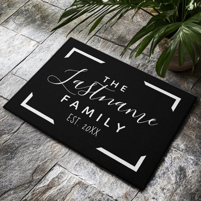 Custom Family Welcome - CAN CHANGE COLOR Doormat (Custom Welcome Mat)