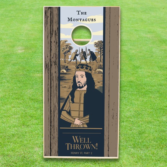Custom Family Witty Unique Shakespeare Quote  Cornhole Set (Creator Uploaded)
