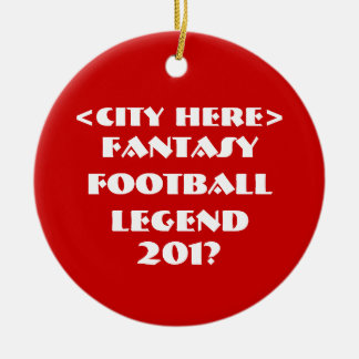 Custom Fantasy Football Ceramic Ornament