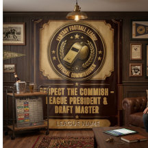 Custom Fantasy Football Commissioner Tapestry