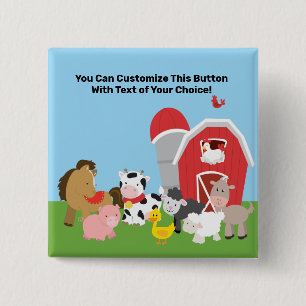 Custom Farm Animals Button