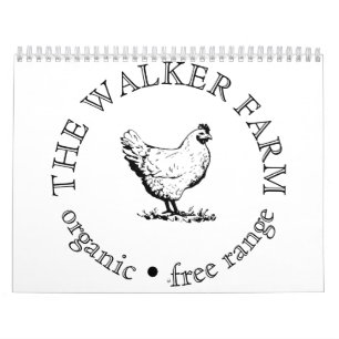 Custom Farm Business Promotional Logo Calendar