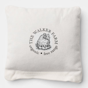 Custom Farm Business Promotional Logo  Cornhole Bags
