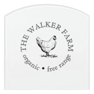 Custom Farm Business Promotional Logo Door Sign