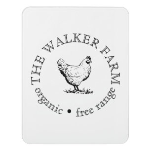Custom Farm Business Promotional Logo Door Sign