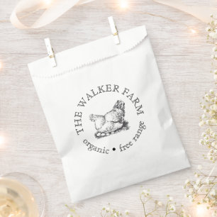 Custom Farm Business Promotional Logo  Favor Bag